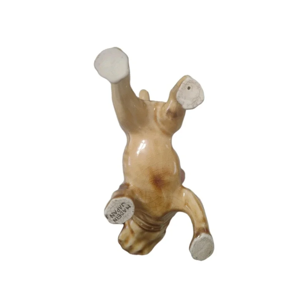Vintage Ceramic Glazed PCL Made In Japan Bulldog Figurine- Chipping on TAIL
